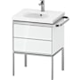 Duravit Aurena 23" Single Wall Mounted Vanity Cabinet - Less Vanity Top High Gloss White