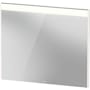 Duravit Brioso 32-1/4"W x 27-1/2"H Rectangular Flat Framed Wall Mounted Bathroom Mirror with LED Lighting High Gloss White
