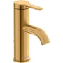 Duravit C.1 1.2 GPM Single Hole Bathroom Faucet with Pop-Up Drain Assembly Brushed Gold