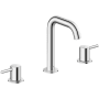 Duravit DuraCircle 1.2 GPM Widespread Bathroom Faucet with Pop-Up Drain Assembly Chrome