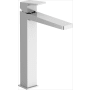 Duravit DuraSquare 1.2 GPM Vessel Single Hole Bathroom Faucet with Pop-Up Drain Assembly Chrome
