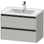 Duravit Ketho.2 31" Single Wall Mounted Vanity Cabinet - Less Vanity Top Matte Concrete Gray