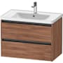 Duravit Ketho.2 31" Single Wall Mounted Vanity Cabinet - Less Vanity Top Natural Walnut