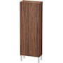 Duravit L-Cube 52" Engineered Wood Wall Mounted Linen Tower Dark Walnut