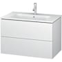 Duravit L-Cube 19" Single Wall Mounted Vanity Cabinet - Less Vanity Top White Matte