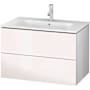 Duravit L-Cube 19" Single Wall Mounted Vanity Cabinet - Less Vanity Top White High Gloss (Decor)