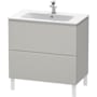 Duravit L-Cube 19" Single Wall Mounted Vanity Cabinet - Less Vanity Top Concrete Gray Matte