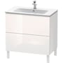 Duravit L-Cube 19" Single Wall Mounted Vanity Cabinet - Less Vanity Top White High Gloss (Decor)