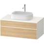 Duravit Zencha 40" Single Wall Mounted Vanity Cabinet - Less Vanity Top Natural Oak