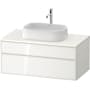 Duravit Zencha 40" Single Wall Mounted Vanity Cabinet - Less Vanity Top White