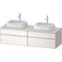 Duravit Zencha 63" Double Wall Mounted Vanity Cabinet - Less Vanity Top White