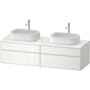 Duravit Zencha 63" Double Wall Mounted Vanity Cabinet - Less Vanity Top White