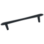 Du Verre Polar 8" Center to Center Designer Smooth Curve Ergonomic Cabinet Handle / Drawer Pull Black Matte