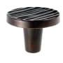 Du Verre Forged 3 - 1-1/2" Textured Round Designer Cabinet Knob / Drawer Knob Oil Rubbed Bronze