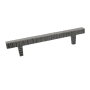 Du Verre Forged 3 - 6-1/4" Center to Center Textured Square Bar Designer Cabinet Bar Handle / Drawer Bar Pull Oil Rubbed Bronze