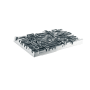 Du Verre Offset 1" Center to Center Textured Geometric Mosaic Cabinet Handle / Drawer Pull Polished Chrome