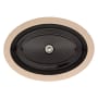 DXV Pop 21" Oval Vitreous China Undermount Bathroom Sink with Overflow Black