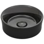 DXV Pop 15" Circular Fireclay Vessel Bathroom Sink Black