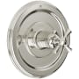 DXV Randall Thermostatic Valve Trim Only with Single Cross Handle - Less Rough In Platinum Nickel