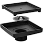 Ebbe America Rough-In 6 Inch Legacy Shower Drain Matte Black