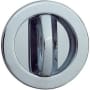 Eclisse Privacy Round Trim Pocket Door Lock with Thumbturn Polished Chrome