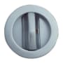 Eclisse Privacy Round Trim Pocket Door Lock with Thumbturn Satin Chrome