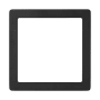 Eglo Trago 9" Magnetic Square Trim for Trago 9-S Ceiling Fixtures Matte Black