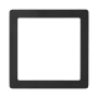 Eglo Trago 12" Magnetic Square Trim for Trago 12-S Ceiling Fixtures Matte Black