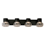 Eglo Belby 4 Light 31" Wide LED Vanity Light Black