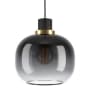 Eglo Oilella 8" Wide Commercial Mini Pendant Structured Black / Vaporized Black