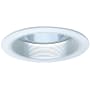 Elco 6" Clear Reflector with Baffle White Baffle with White Ring