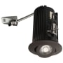 Elco The Teak System 1-1/2" Integrated LED Adjustable Round Recessed Trim - 1100 Lumens 3000 Kelvin Bronze