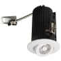 Elco The Teak System 1-1/2" Integrated LED Adjustable Round Recessed Trim - 1100 Lumens 3000 Kelvin White