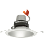 Elco The Cedar System 6" Integrated LED Reflector Recessed Trim with Driver - 1250 Lumens 1800 Kelvin Haze / White