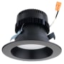 Elco 4" Integrated LED Reflector Recessed Trim - 1500 Lumens 5000 Kelvin Black