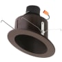 Elco The Slant System 6" Integrated LED Baffle Recessed Trim - 1200 Lumens 5000 Kelvin Bronze