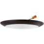 Elco Alva 8" Wide LED Flush Mount Bowl Ceiling Fixture - 13 W, 900 Lumens, 3000K Bronze