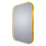 Electric Mirror Eminence 30" W x 42" H Rectangular Framed Bathroom Wall Mirror with Light Brushed Brass