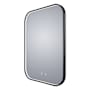 Electric Mirror Eminence 30" W x 42" H Rectangular Framed Bathroom Wall Mirror with Light Matte Black