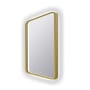 Electric Mirror Eminence 30" W x 42" H Rectangular Framed Bathroom Wall Mirror with Light Brushed Brass