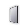 Electric Mirror Eminence 30" W x 42" H Rectangular Framed Bathroom Wall Mirror with Light Matte Black