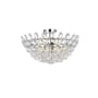 Elegant Lighting Emilia 5 Light 20" Wide Semi-Flush Bowl Ceiling Fixture with Clear Crystal Accents Chrome