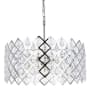 Elegant Lighting Lyla 5 Light 21" Wide Crystal Drum Chandelier with Clear Crystal Accents Chrome