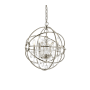 Elegant Lighting Geneva 4 Light 17" Wide Crystal Pendant with Clear Royal Cut Crystals Polished Nickel