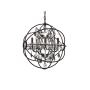 Elegant Lighting Geneva 5 Light 20" Wide Crystal Pendant with Silver Shade Royal Cut Crystals Dark Bronze