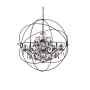 Elegant Lighting Geneva 18 Light 44" Wide Crystal Chandelier with Silver Shade Royal Cut Crystals Rustic Intent