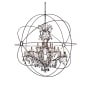 Elegant Lighting Geneva 25 Light 60" Wide Crystal Chandelier with Silver Shade Royal Cut Crystals Dark Bronze