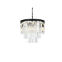 Elegant Lighting Sydney 9 Light 20" Wide Crystal Mini Chandelier with Clear Royal Cut Crystals Matte Black