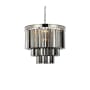 Elegant Lighting Sydney 9 Light 20" Wide Crystal Mini Chandelier with Silver Shade Royal Cut Crystals Polished Nickel