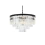 Elegant Lighting Sydney 17 Light 32" Wide Crystal Chandelier with Clear Royal Cut Crystals Matte Black